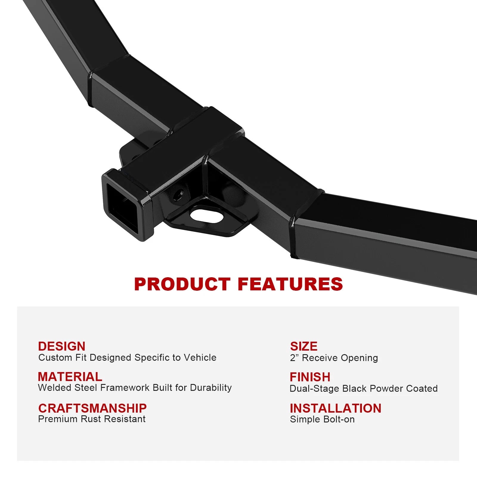 Trailer Hitch Receiver for Dodge Journey (2009-2020)