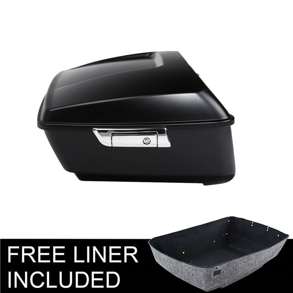 Matte Black King Trunk for Harley Touring Electra Street Road Glide (2014–2026)
