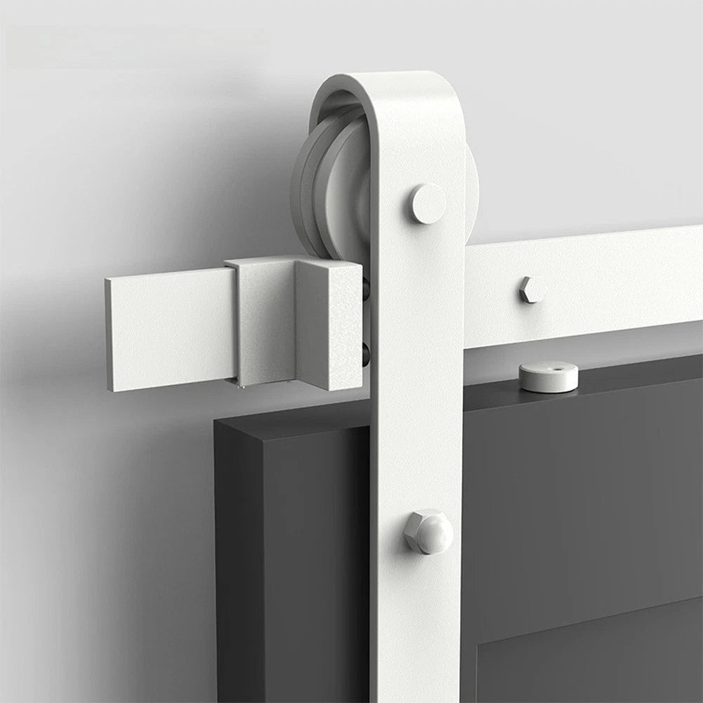 2X Black Plastic Anti Derailment Block for Barn Door Rails (Standard)