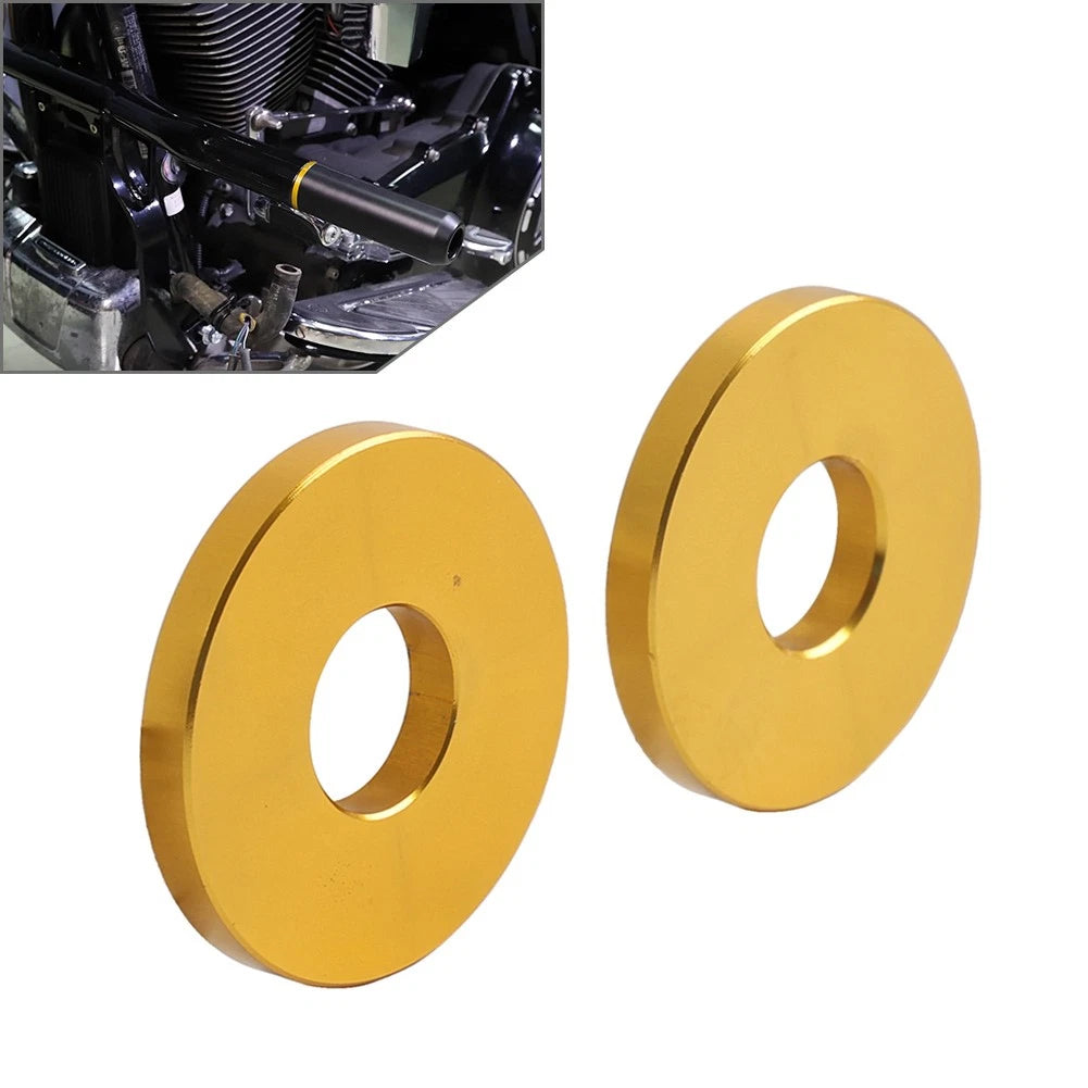 2X Engine Saddlebag Crash Bar Decorative Spacer for Harley Softail Road King