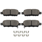 Rear Premium Ceramic Brake Pads for Nissan Rogue Select Sentra (2008–2010)