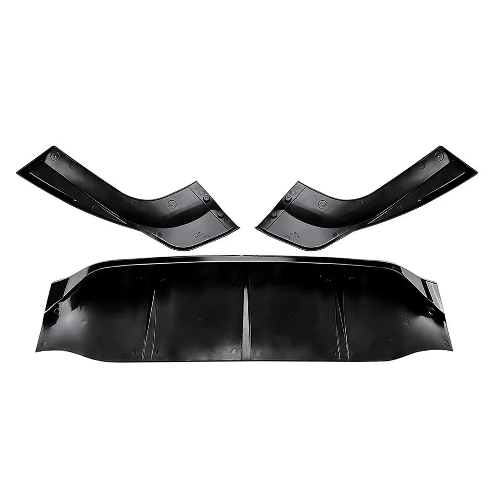 Rear Bumper Spoiler Lip for Mercedes Benz GLC Coupe 2023-2024 Carbon Look