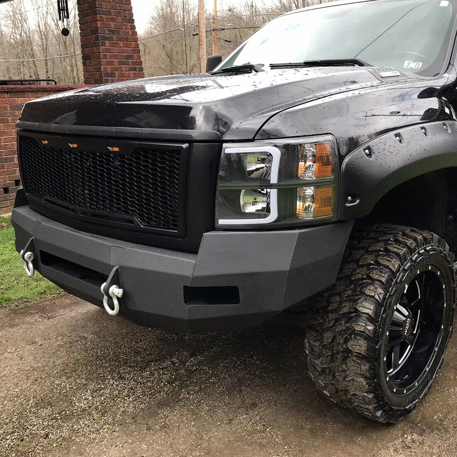 Steel Armor Front Bumper for Chevrolet Silverado 2500 3500 HD (2007-2010)
