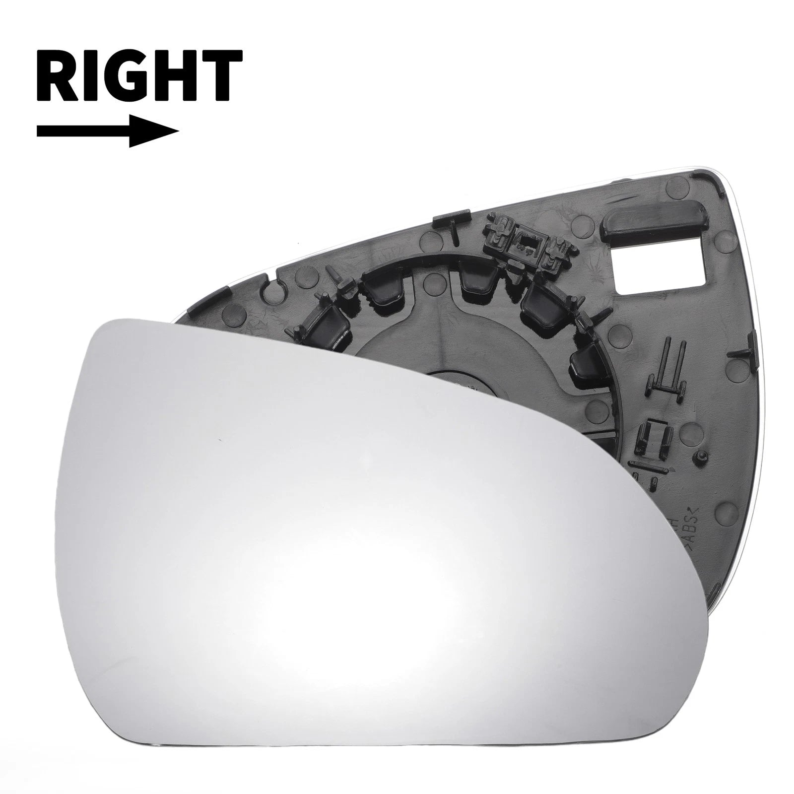 Right Side White Mirror Glass for Hyundai I30 (2017–2022)