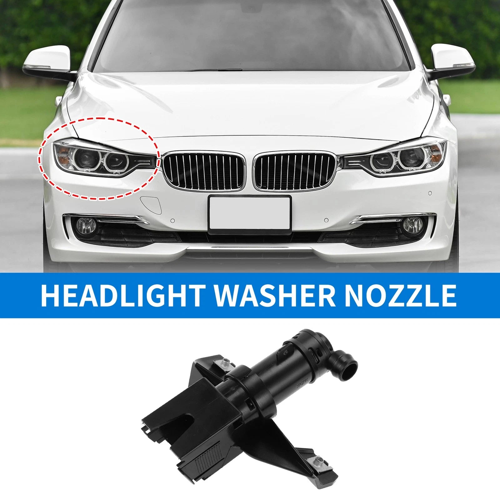 Front Passenger Side Headlight Washer Nozzle for Lexus RX330 RX350 (2004–2006) No. 8520748011