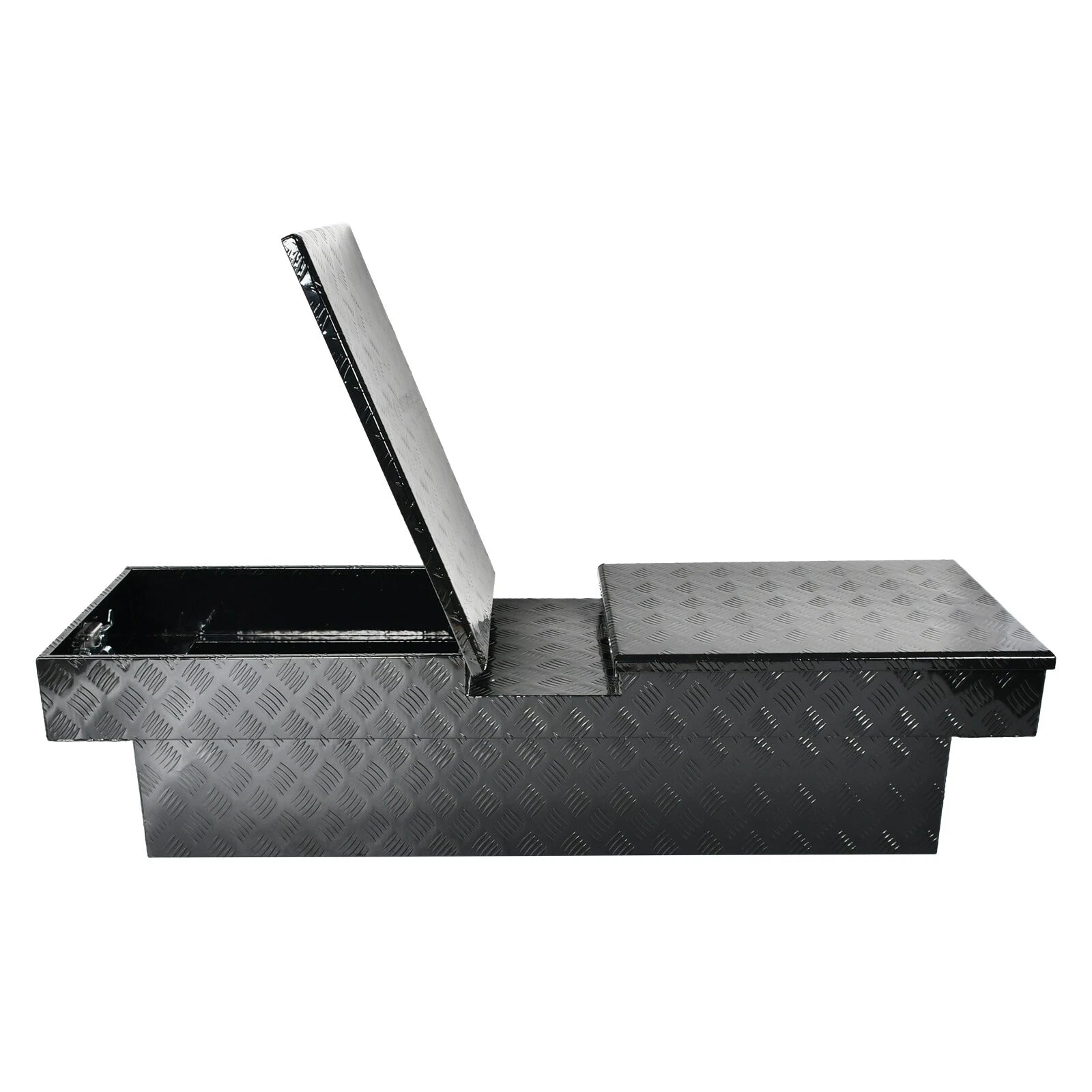 63" Aluminum Double Lid Gull Wing Tool Box for Pickup Trucks