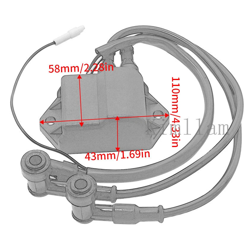 Ignition Coil Set of 2 for Polaris NOR Trail Indy 340 (1980–1983) 3083723 3083601