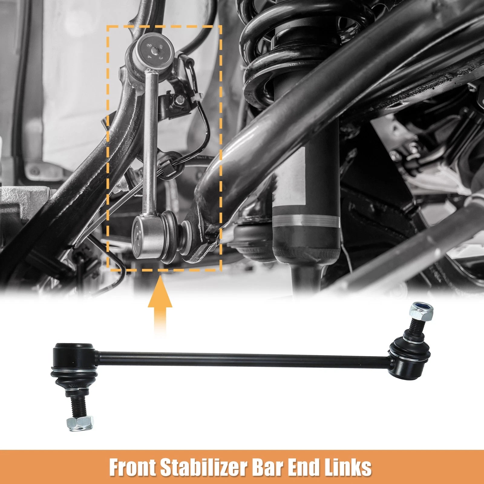2pcs Front Sway Bar Links for Mercedes-Benz C230 (2008–2009)