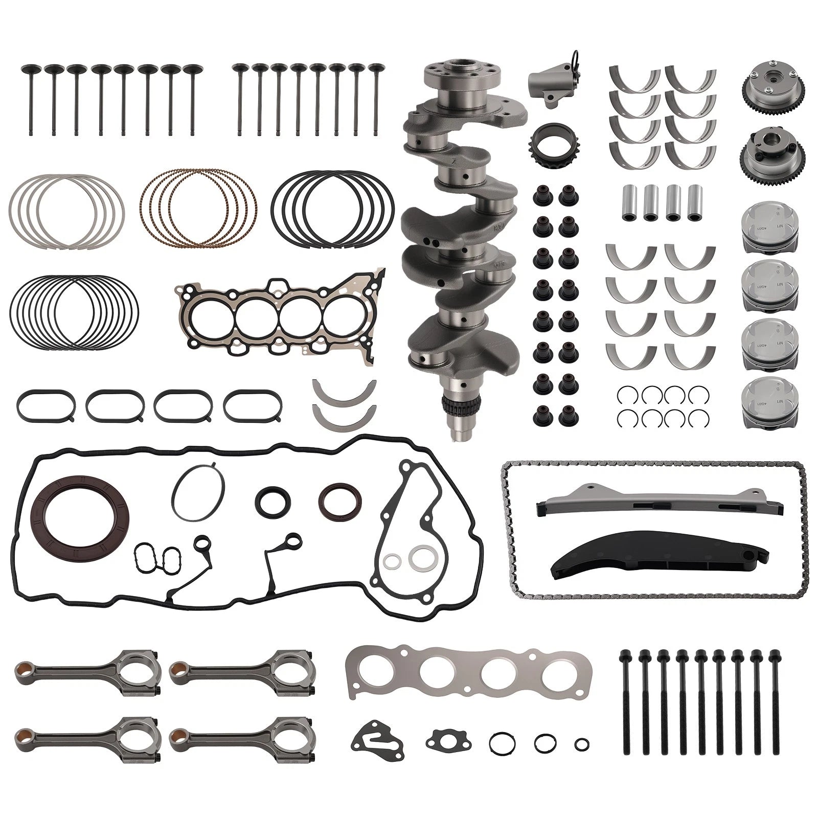 1.8L Engine Overhaul Kit for Kia Forte (2013–2016) G4NB Crankshaft Bearing Piston