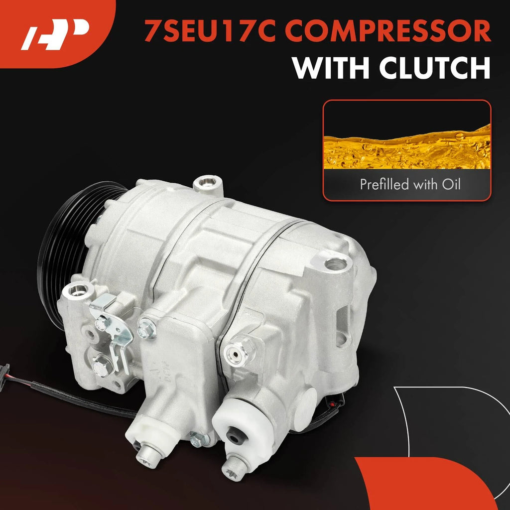 A/C Compressor with Clutch for Mercedes-Benz S550 S63 AMG (2014–2015)