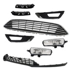 Chrome Grille Set for Ford Focus (2015-2018) with Fog Light Cutouts