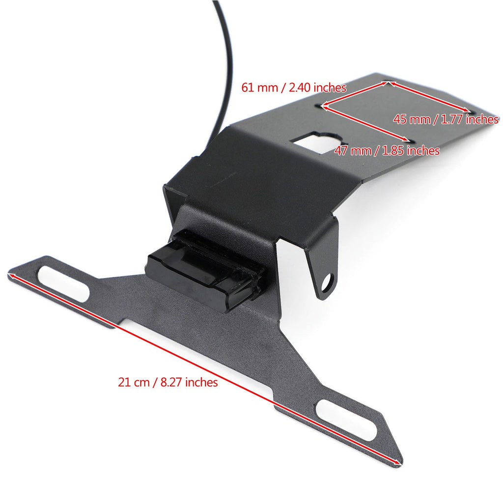 License Plate Holder Frame Bracket for Kawasaki Ninja H2-SX (2019–2021)