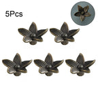 5Pcs Antique Flower Handle Knobs for Drawer Door Cabinet Jewelry Box