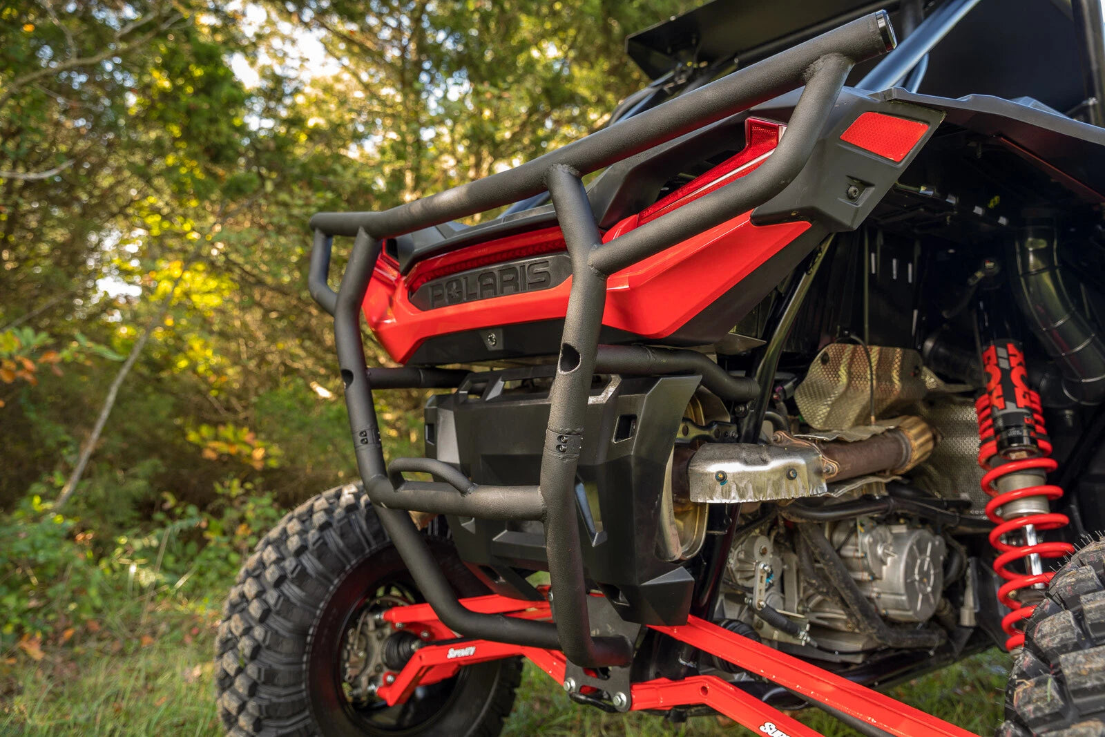 SuperATV Rear Bumper for RZR XP Turbo S (2018+) - Wrinkle Black