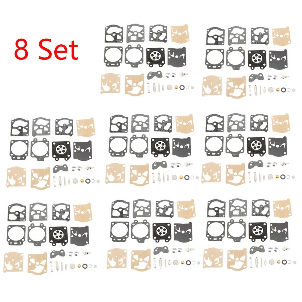 Set of 8 Carburetor Kits for Echo CS3000 CS301 CS320T (Walbro K20-WAT)