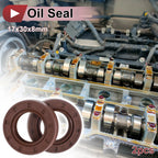 2X Oil Seal Rotary Shaft Seal FKM Rubber 17x30x8mm for Various Models