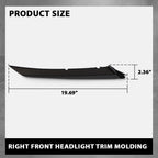 Front Bumper Headlight Trim Molding for Toyota Camry (2018–2024)