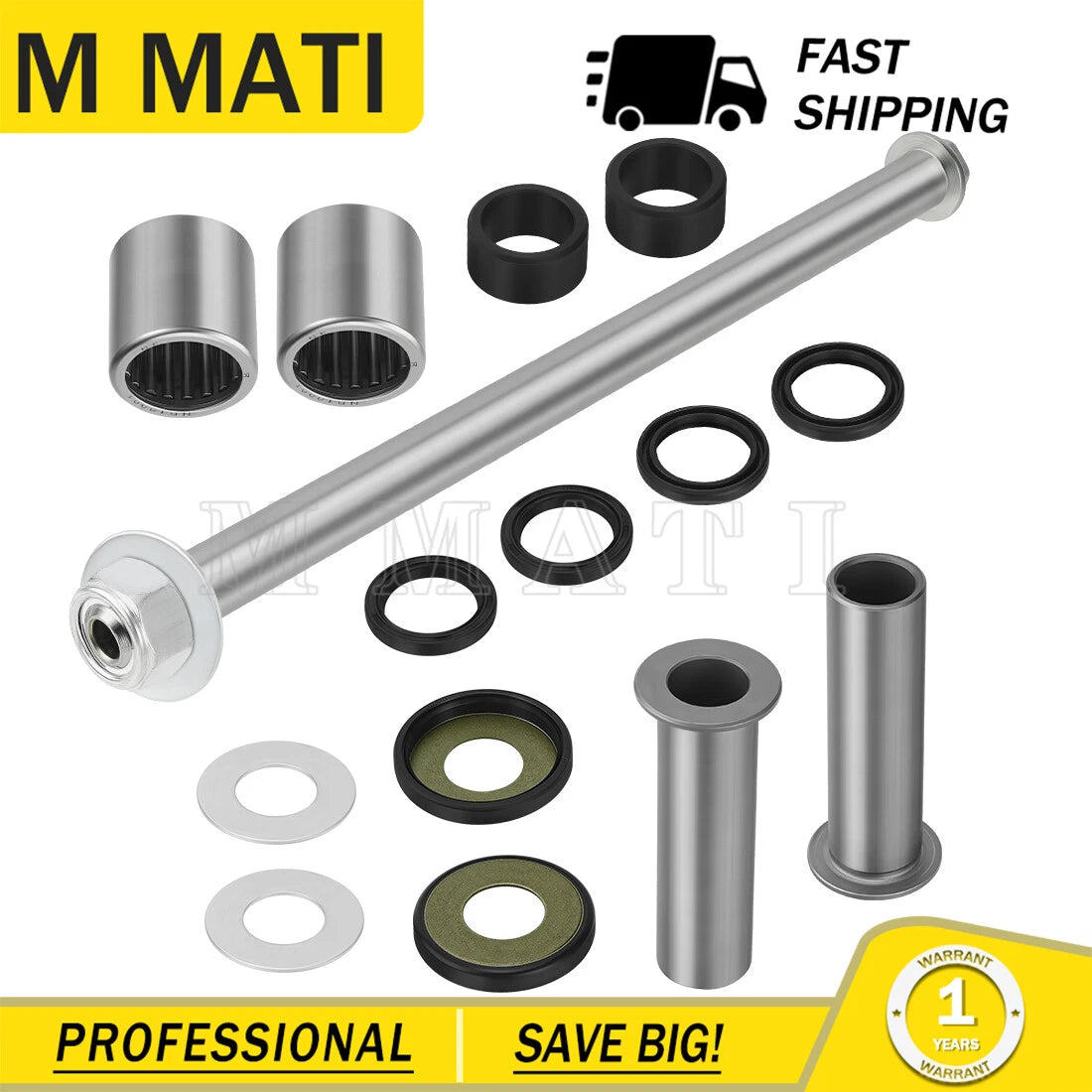 Swingarm Bearing Seal Bolt Nut for Suzuki LTZ400, Kawasaki KFX400 (2003–2009)