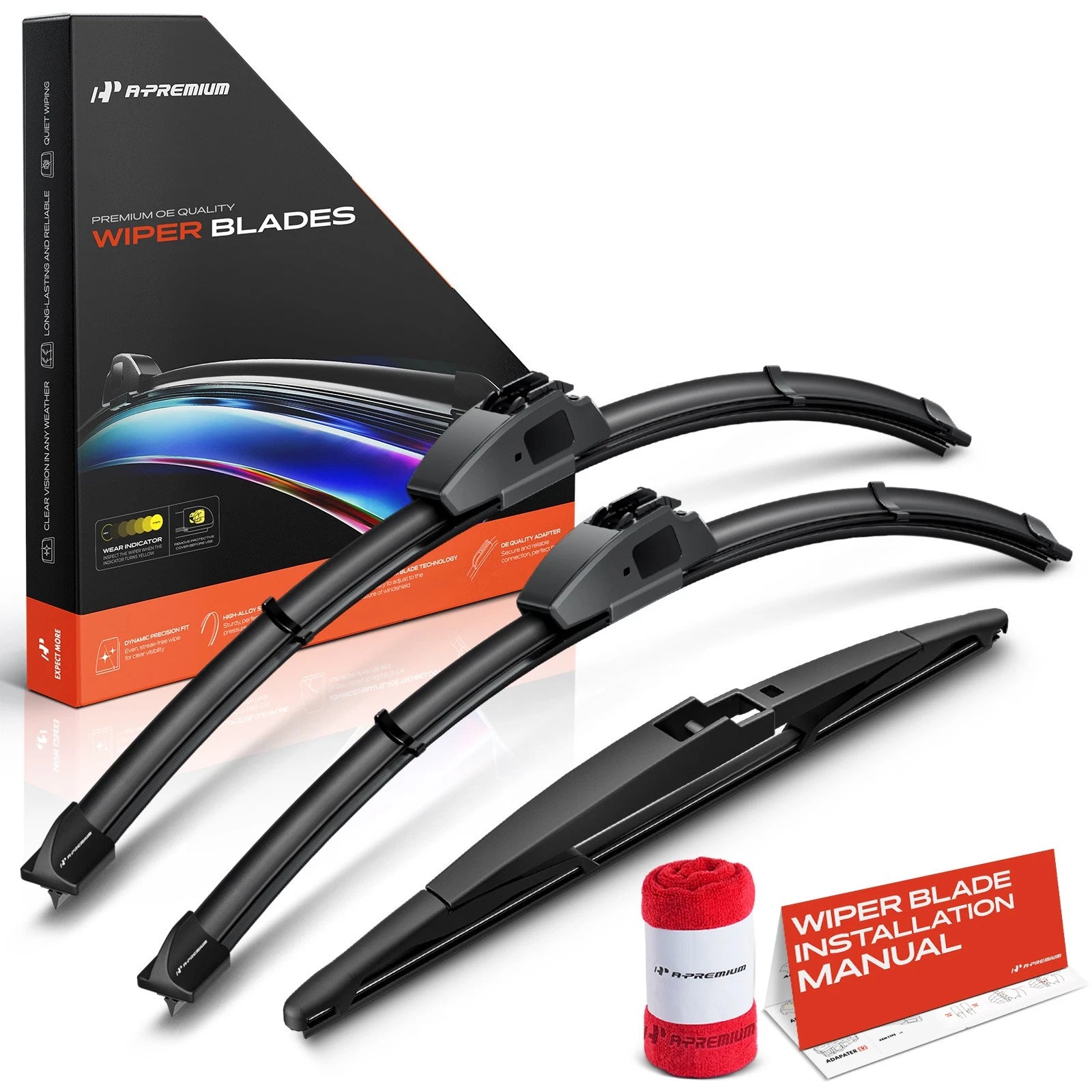 3Pcs Windshield Wiper Blades for Toyota Land Cruiser (2007-2021)