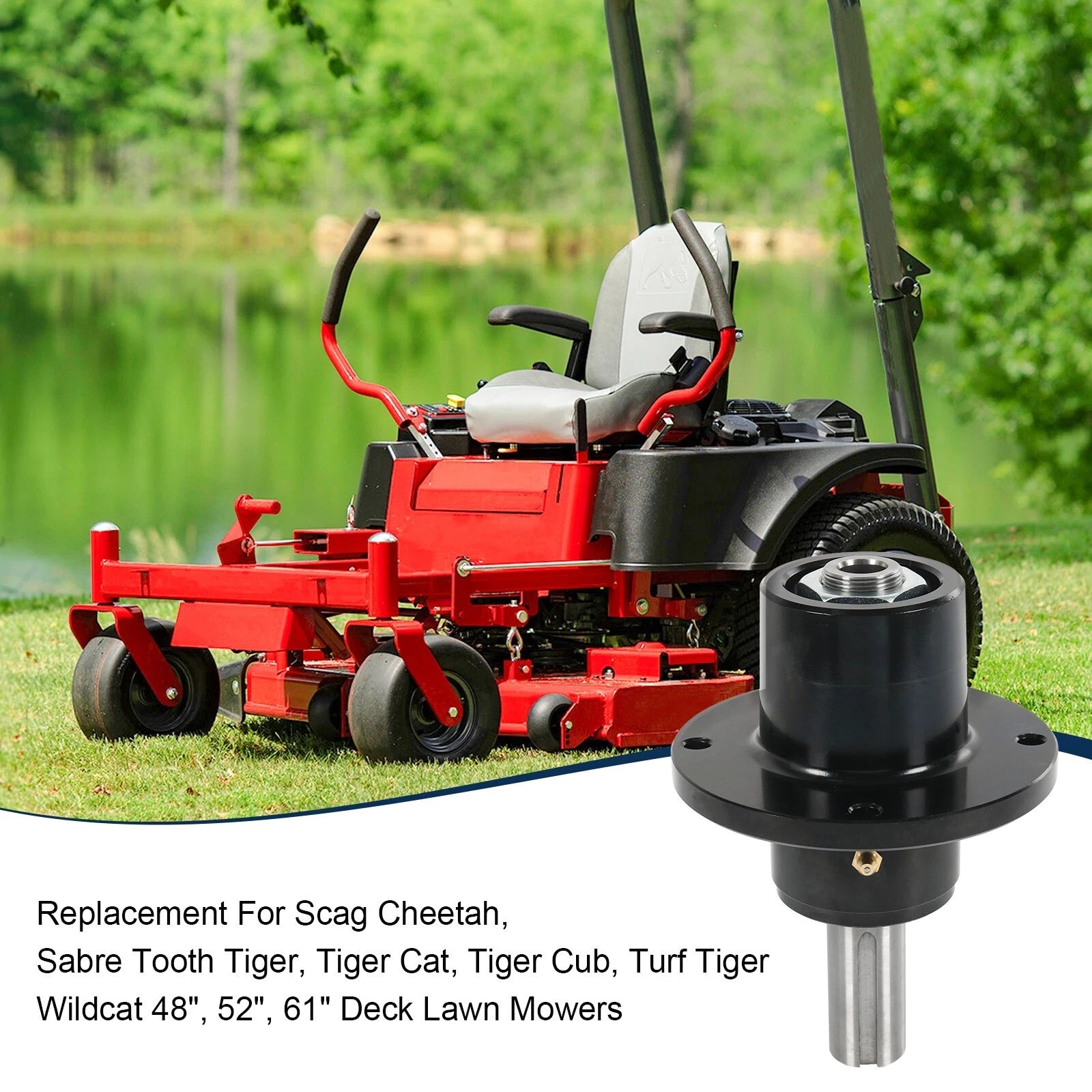 Spindles for Scag Turf Tiger, Tiger Cat, Cub, Z-Cat, V-Ride, Wildcat