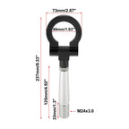 Tow Hook for Mitsubishi Lancer EVO X (2008–2015) - Black Round Ring