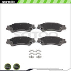 Set of 4 Ceramic Brake Pads Rear for Chevrolet GMC Isuzu Hombre Oldsmobile