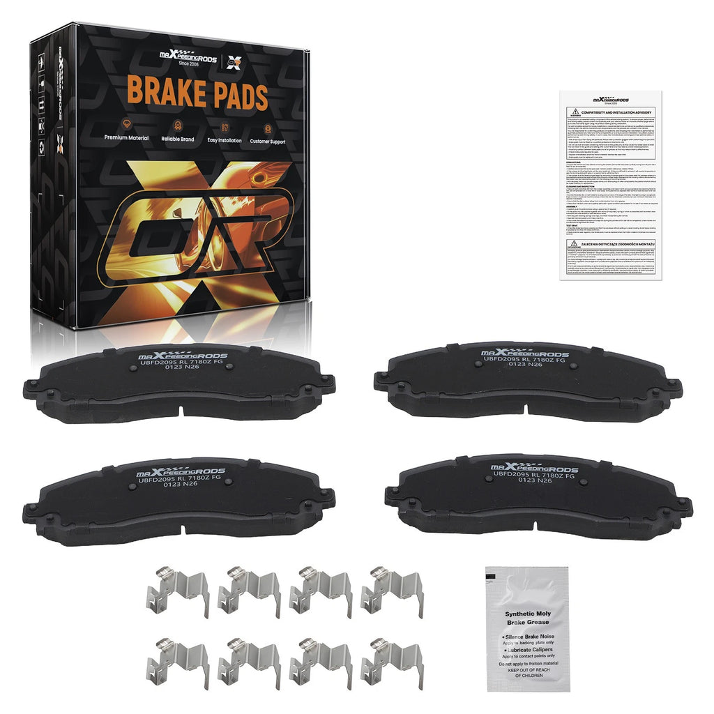 Rear Ceramic Brake Pads Kit for Ford F-250 F-350 Super Duty (2013–2022) D1691