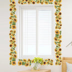 Wall Sticker Sunflower Edge Line for Home Decor (5.5x44.8 Inch)