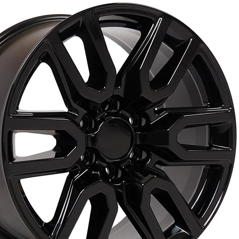 20" Gloss Black Wheel for 1999-2023 GMC Sierra 1500 - RVO2002