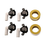Rotatable Barb Elbow & Straight Swivel Adapters for Easy Installation