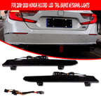 Smoked LED Reflector Tail Brake Lights for Honda Accord (2018–2022)