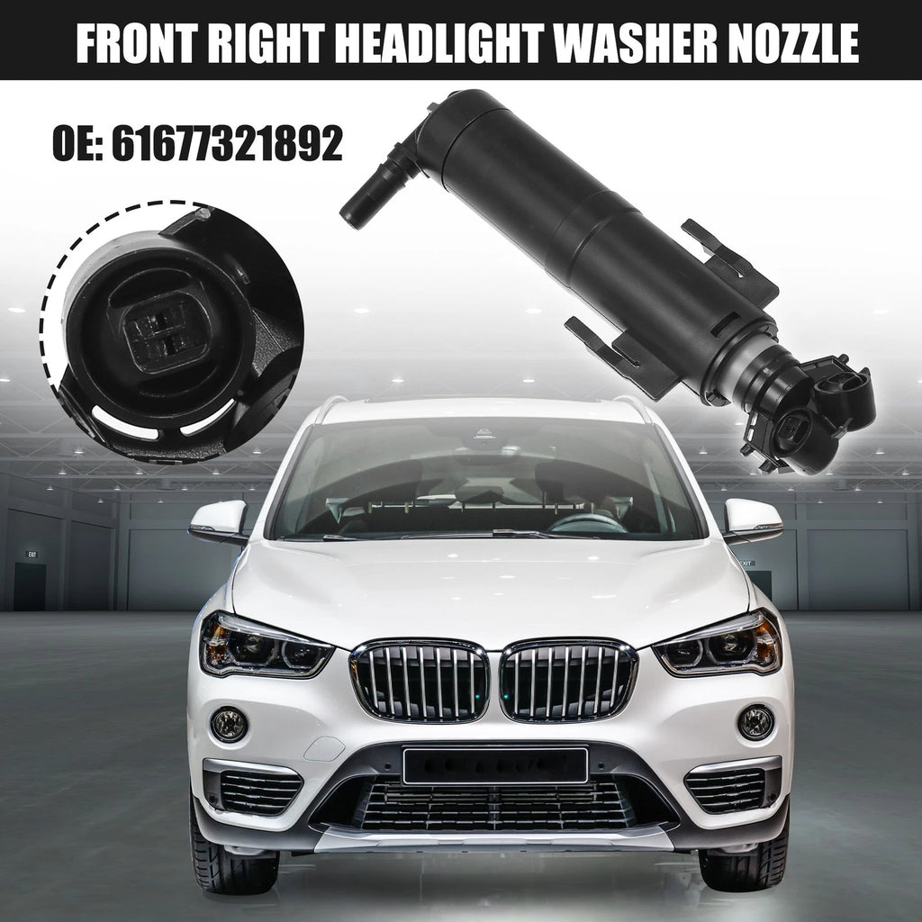 Front Right Auto Headlight Washer Nozzle for BMW X1 (2013–2015) 61677321892