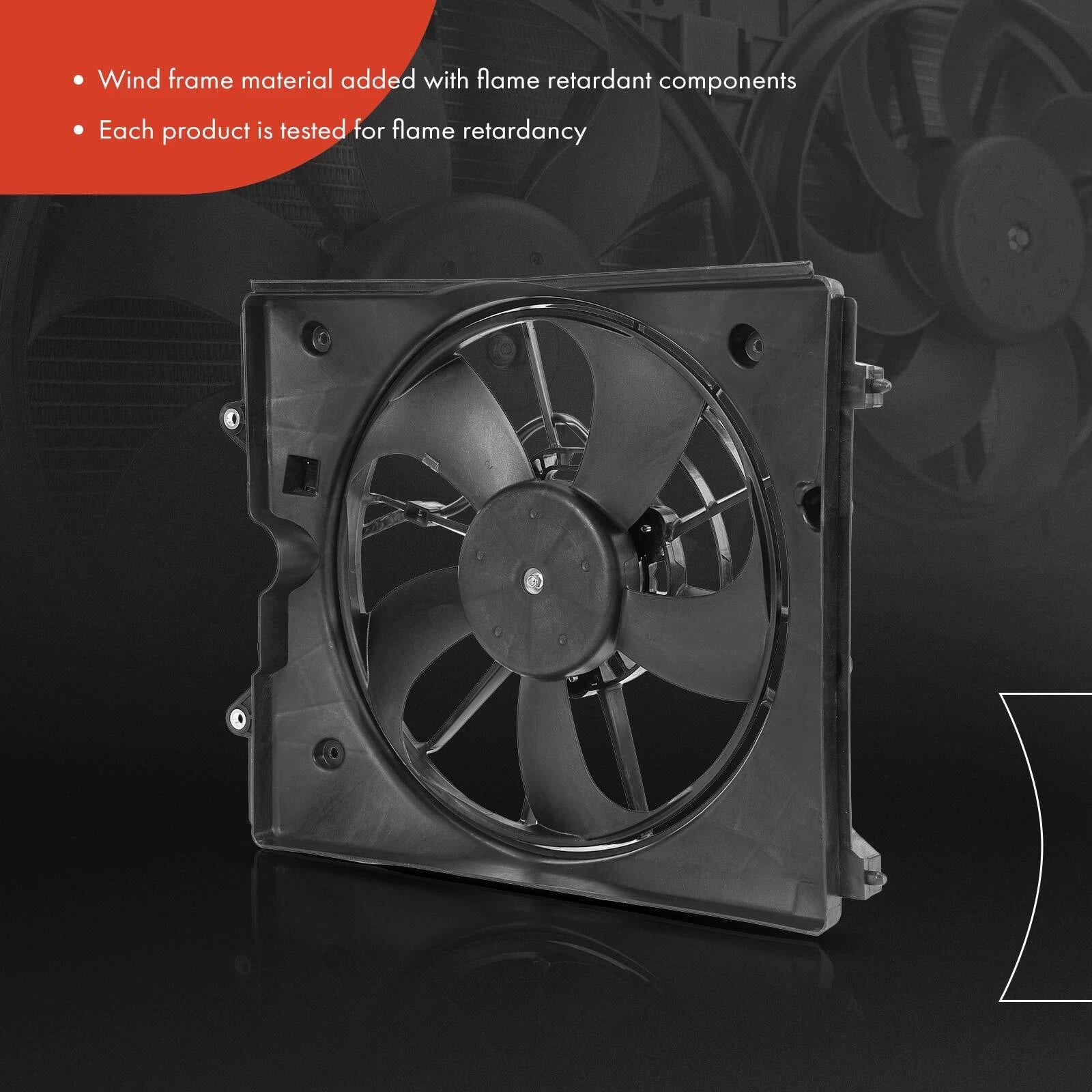 Cooling Fan Assembly with Shroud for Honda Odyssey (2011–2017)