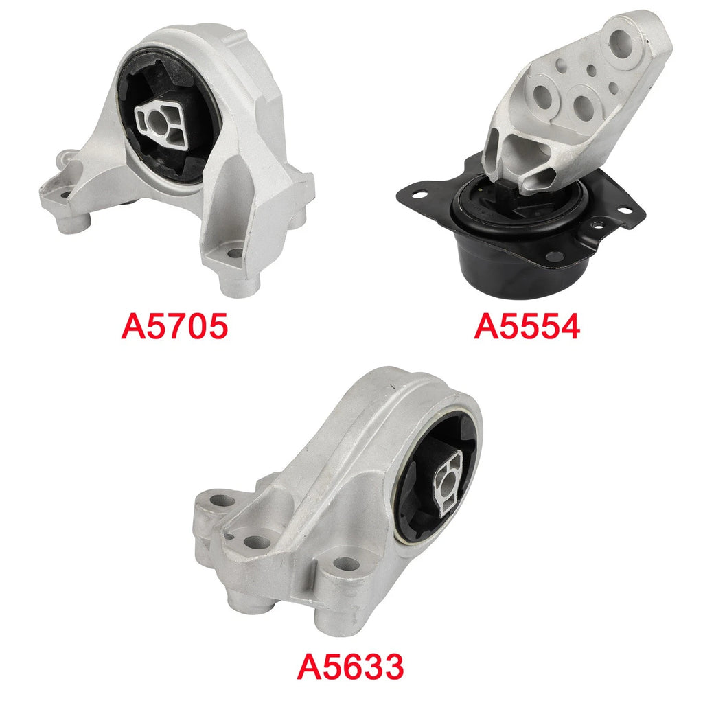3Pcs Engine Motor Trans Mount Set for Chevrolet Equinox (2013–2017)