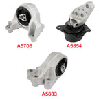 3Pcs Engine Motor Trans Mount Set for Chevrolet Equinox (2013–2017)