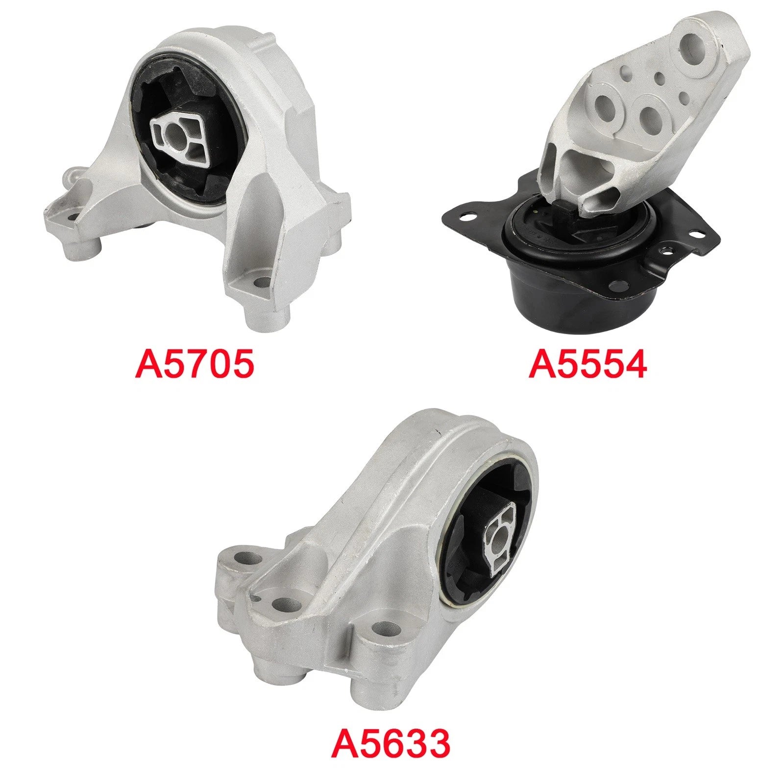 3Pcs Engine Motor Trans Mount Set for Chevrolet Equinox (2013–2017)