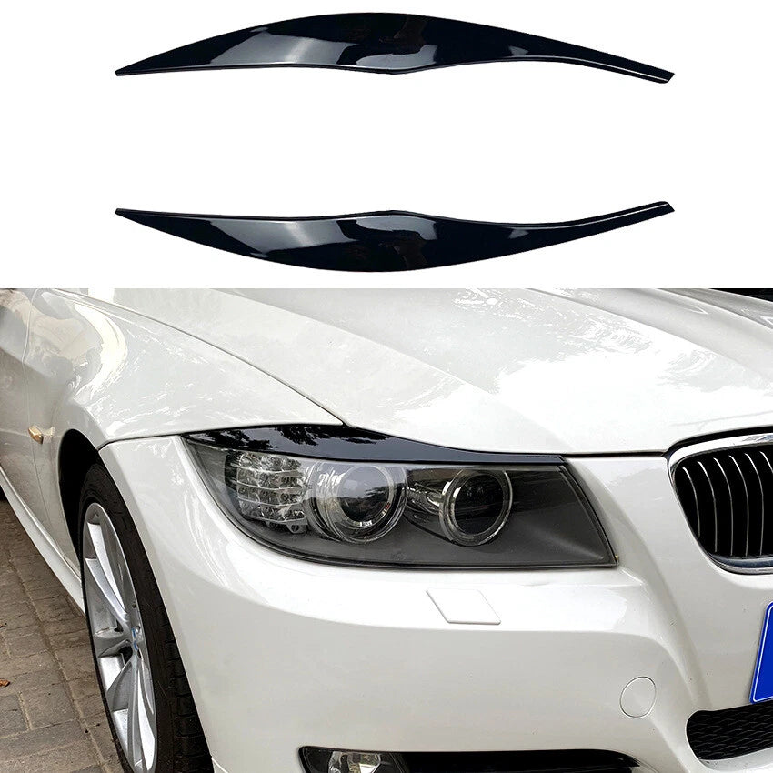 Headlight Eyebrow Eyelid Cover Trim for BMW 3 Series E90 E91 (2005–2012)