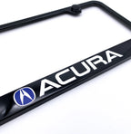 License Plate Frame Front for Acura with Black Plastic Blue Logo (1997–2025)