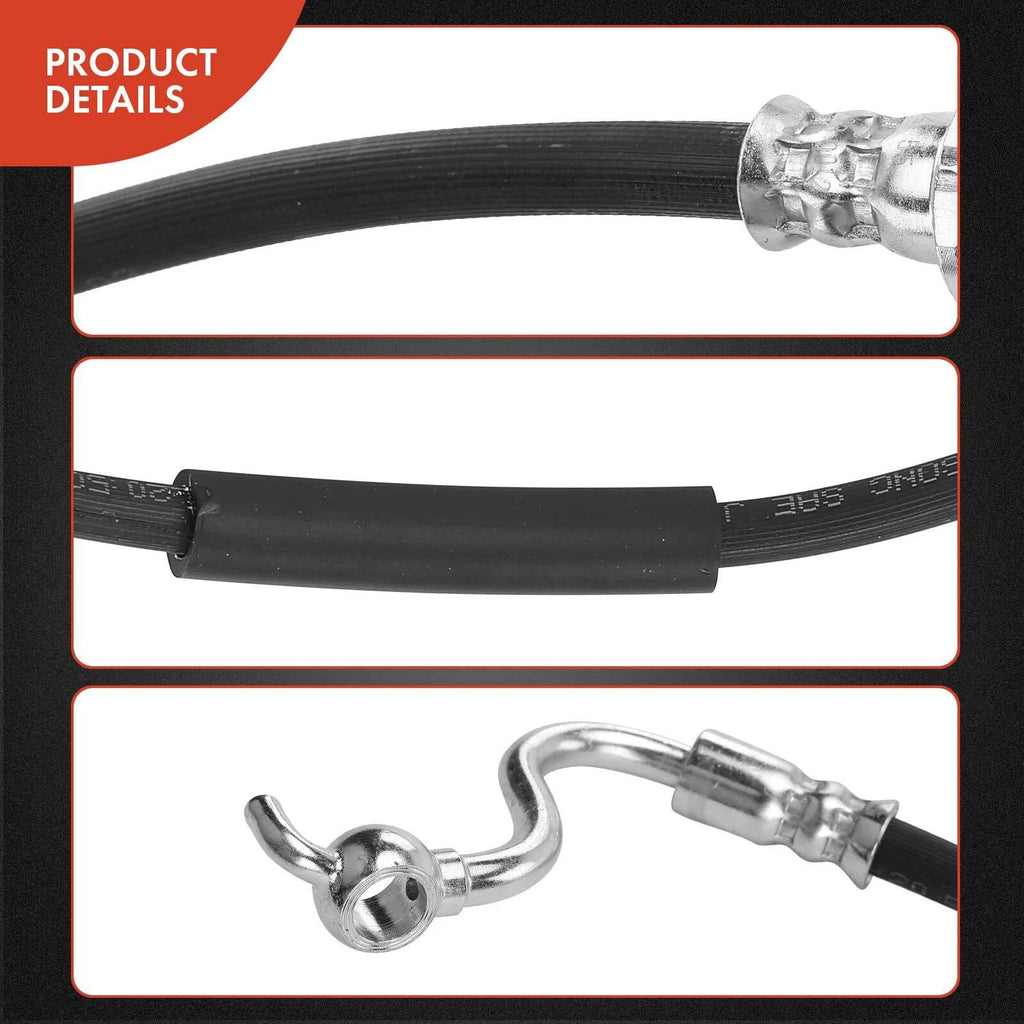 2X Front Brake Hydraulic Hose for Nissan Titan (2004–2007)