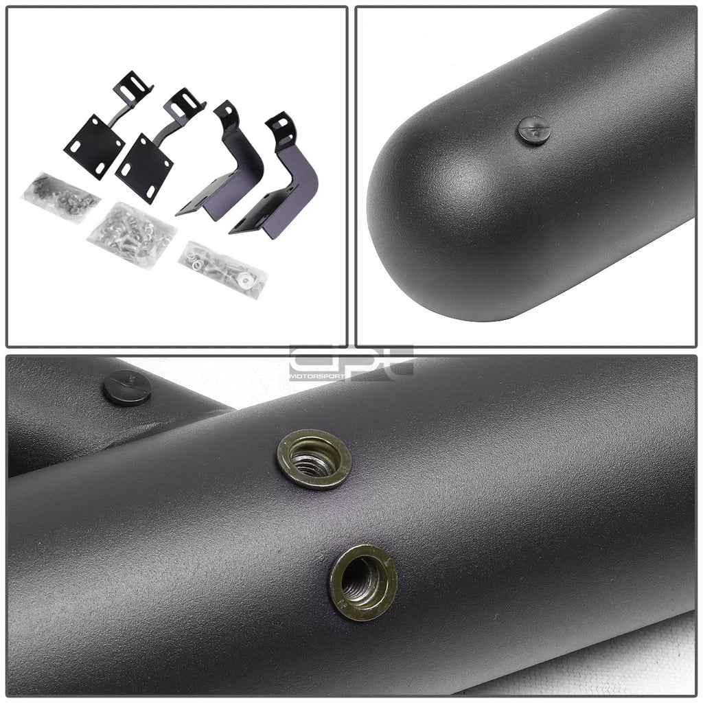 3" Black Step Bar Nerf Running Boards for Ford F250 F350 Super Duty (1999–2016)