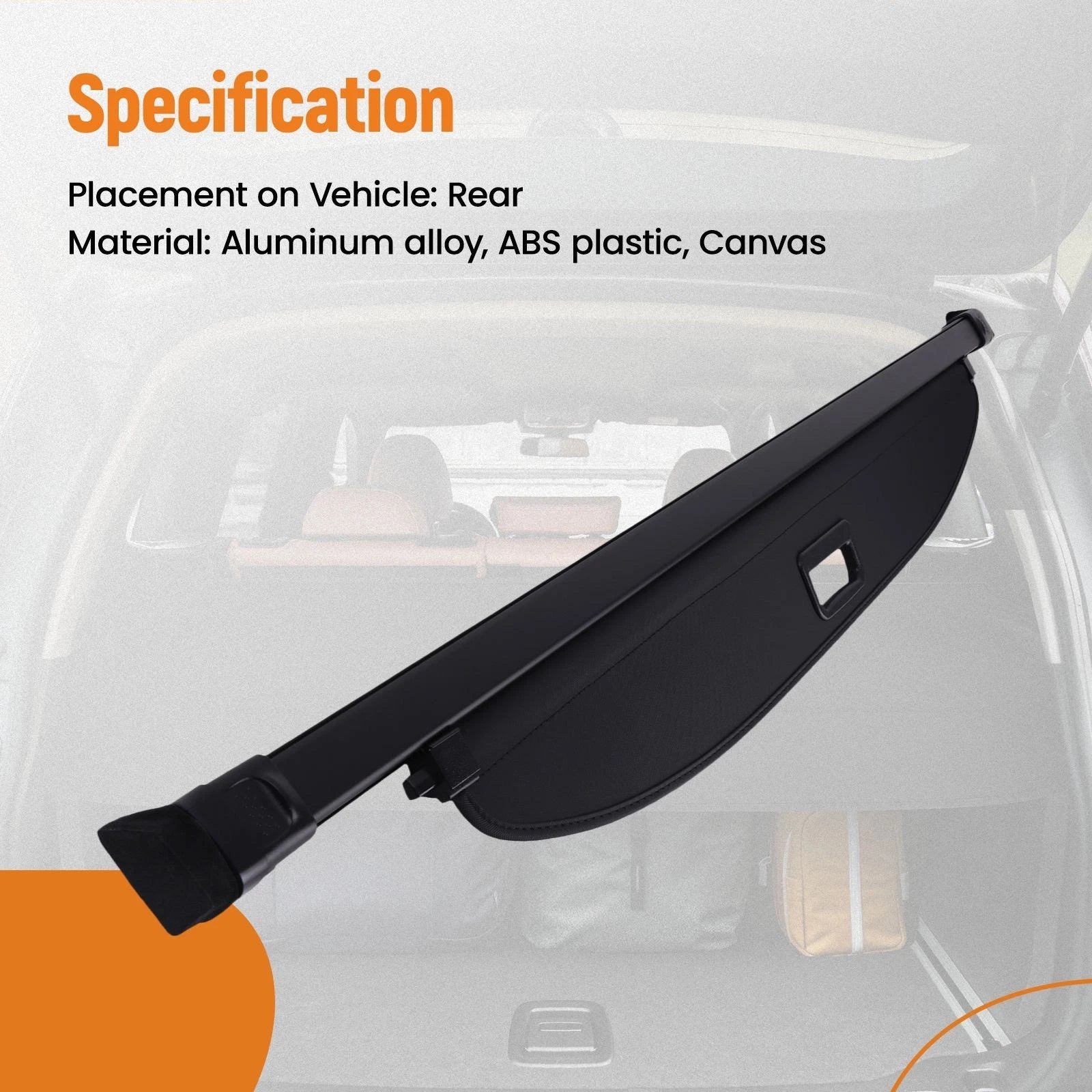 Rear Parcel Shelf Cargo Cover for Mazda CX90 (2024–2025) Retractable Boot