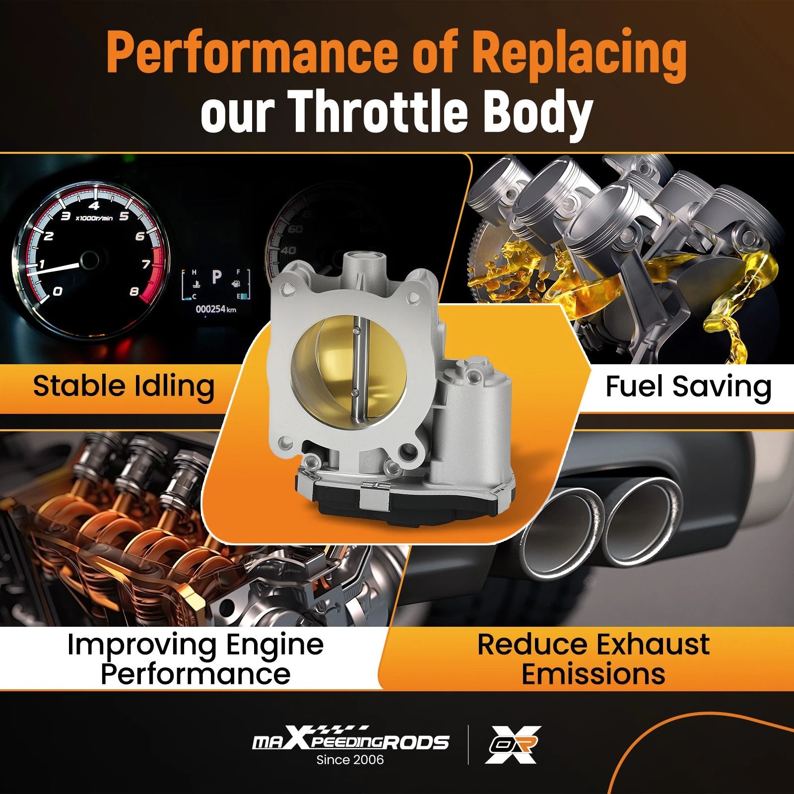 Throttle Body for Buick Regal Sportback Chevrolet Equinox 2.0L (2018–2020) 12681472