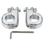 Chrome 1.25" Foot Pegs Mounting Kit for Harley