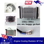 Engine Radiator + Cooling Fan for ATV Quad Bike Buggy (200cc 30cc)