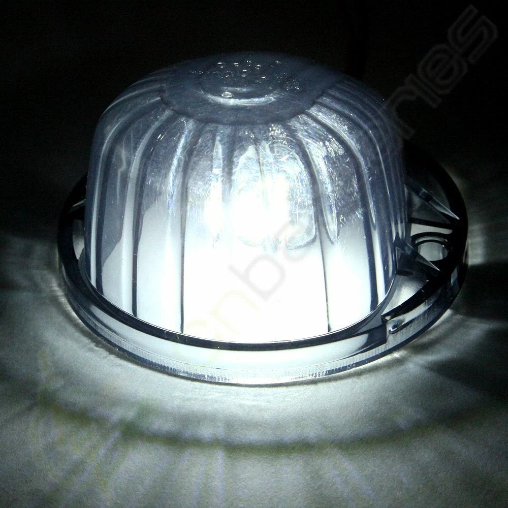 5X Roof Cab Marker Lens + Wiring Pack + Bright White 5730 Bulbs for Chevrolet