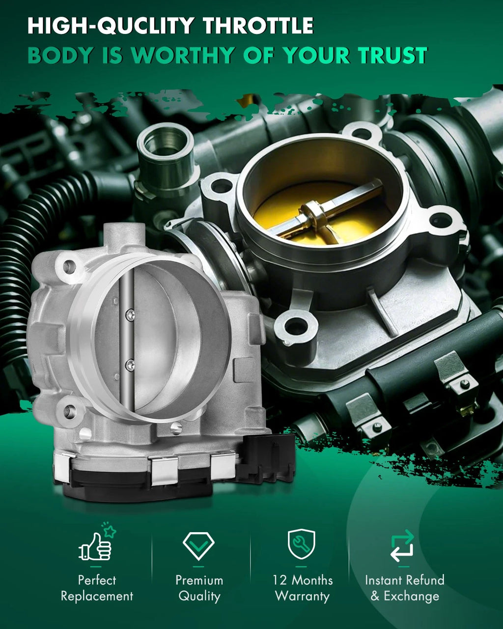 Throttle Body for Dodge Charger Chrysler 300 Journey 3.6L (2011–2023)