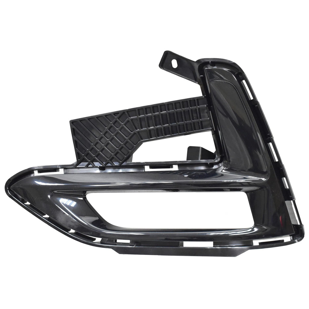 Replacement Black Gloss/Painted ABS Plastic Front Driver Side Fog Light Bezel