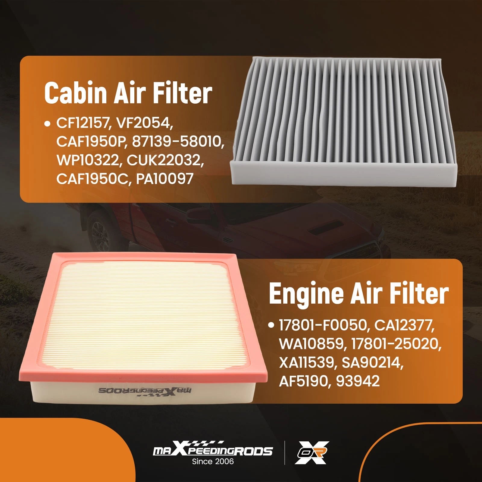Engine Cabin Filter for Toyota Highlander (2020-2026)