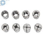 8pc Double Angle Collet Set for CNC Mill Lathe (1/8 to 9/16 Inch)