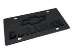 License Plate Frame Heavy Duty Black Metal for Chevrolet Duramax (2017–2024)